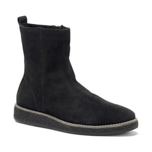 Trask Cassy Black Suede Leather Ankle Boots 7.5M